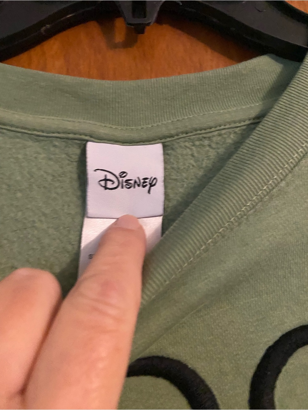 Disney Sage Green 101 Dalmatians London England Crewneck Sweatshirt - Picture 4 of 4